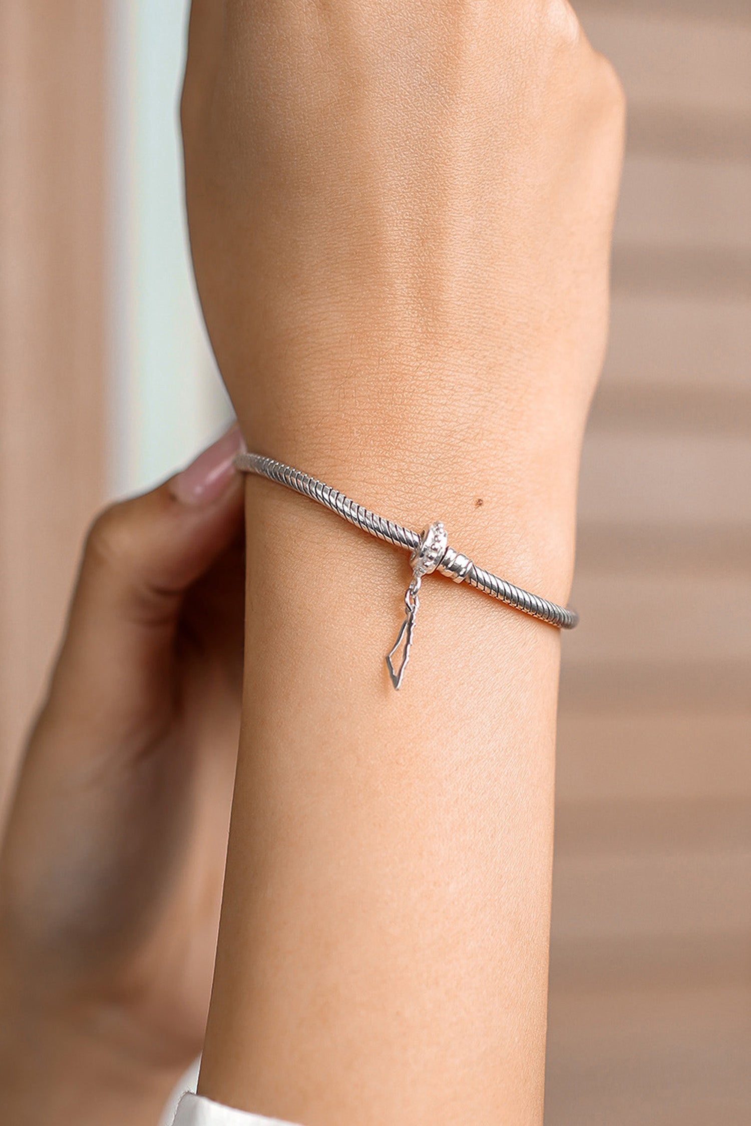 Palestine map frame pandora charm