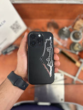 Palestine map with vertical Palestine word in Arabic sticker