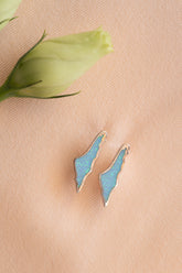 Opal Palestine map Earring