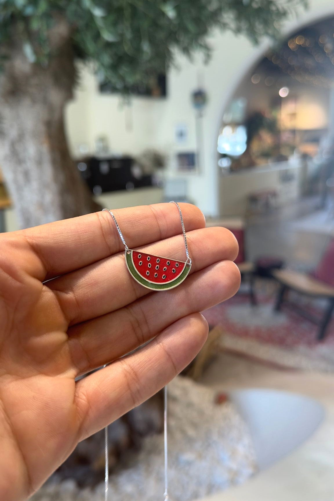 Watermelon necklace clearance