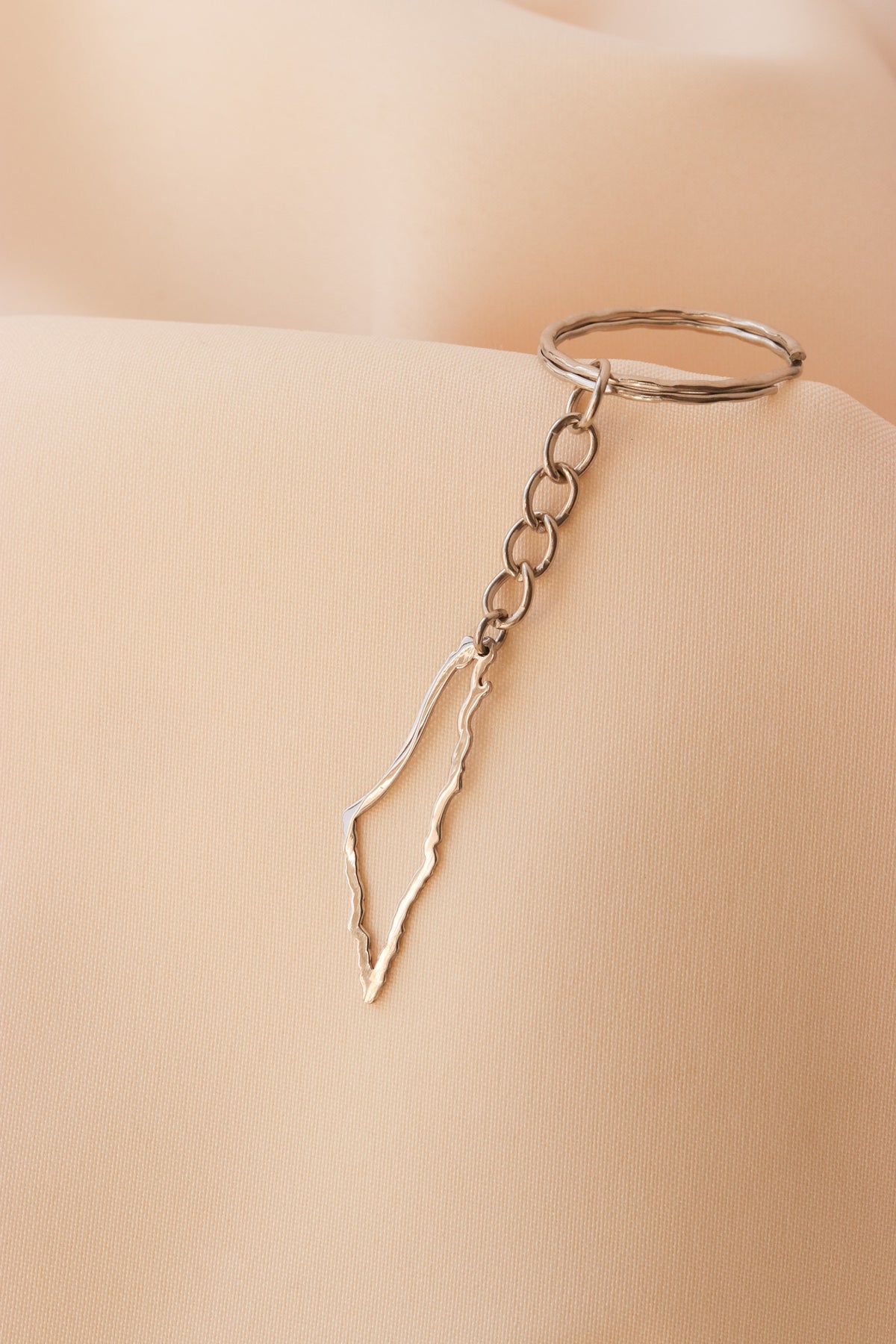 Palestine frame map keychain