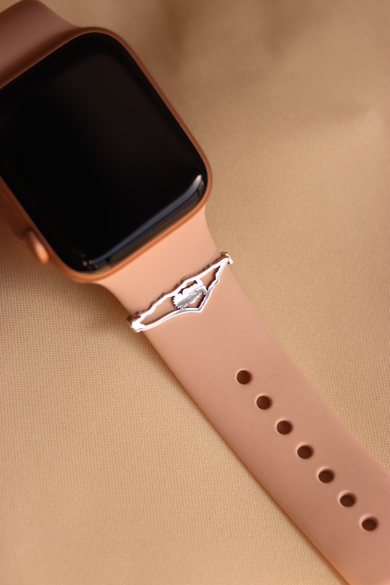 Palestine map frame with Handala inside Apple watch charm