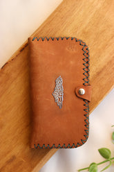 Palestine map with Palestinian famous poem written inside leather purse