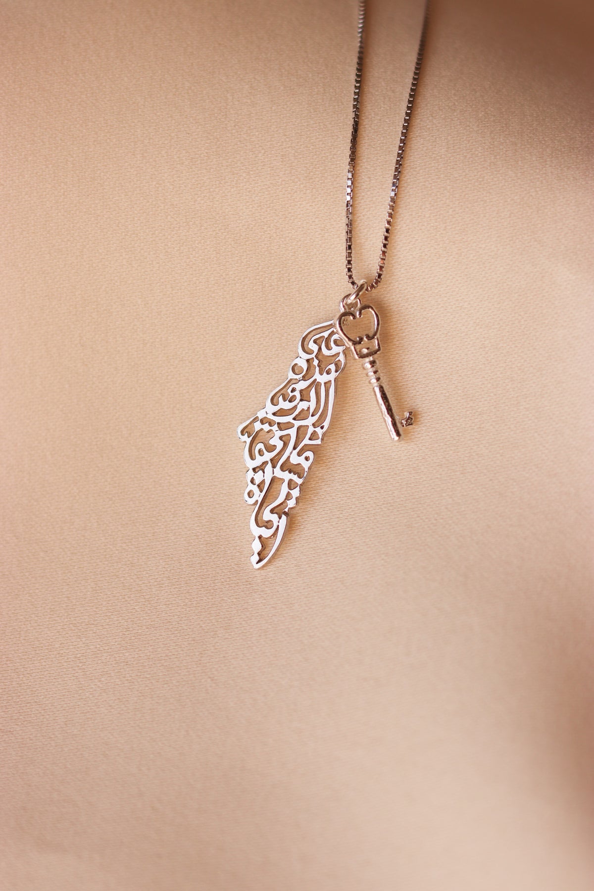 سنسال على هذه الارض ما يستحق الحياة علي شكل خارطة فلسطين مع مفتاح العودة