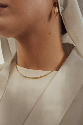 Small olive beads with Diamonds