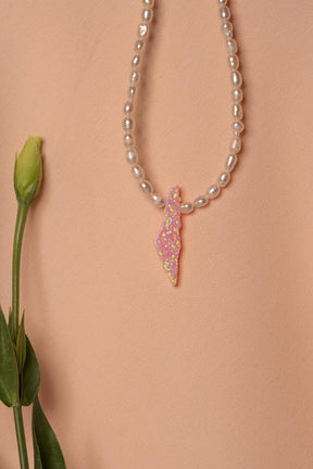 Opal Palestine map choker necklace