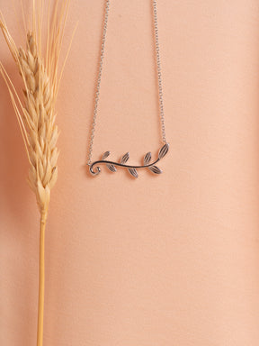 Olive branch necklace