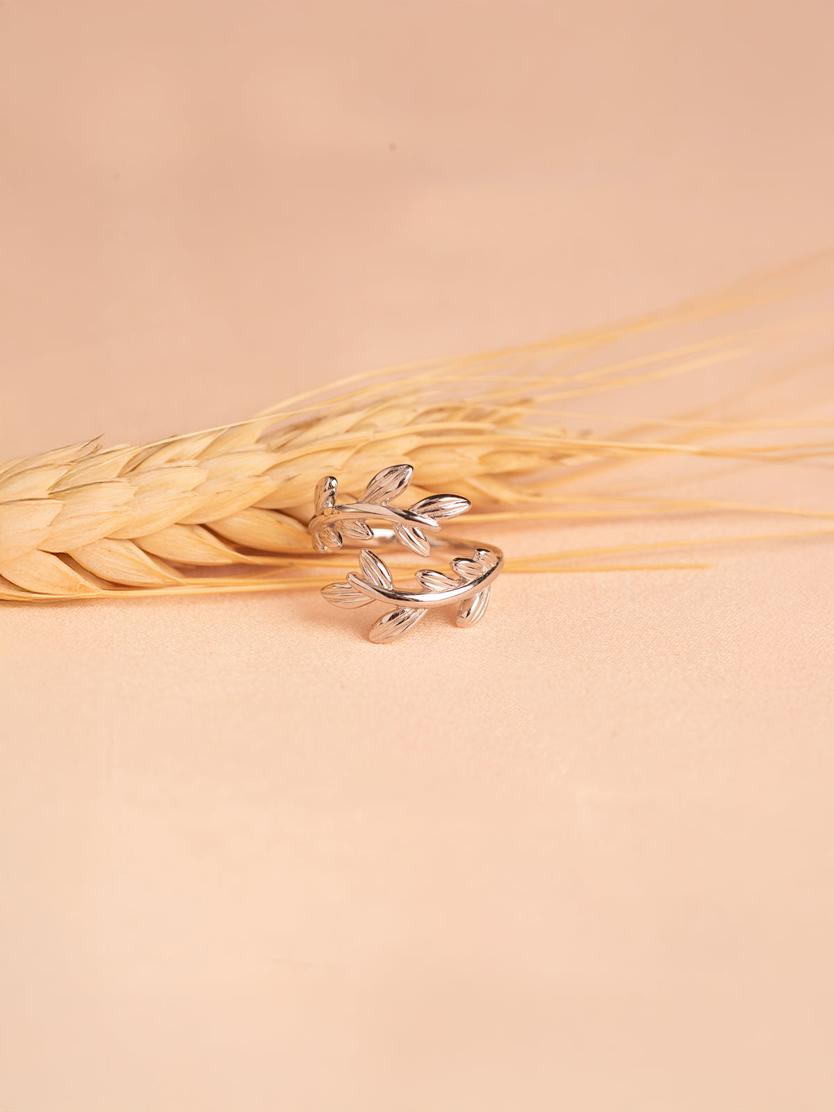 Olive branch ring