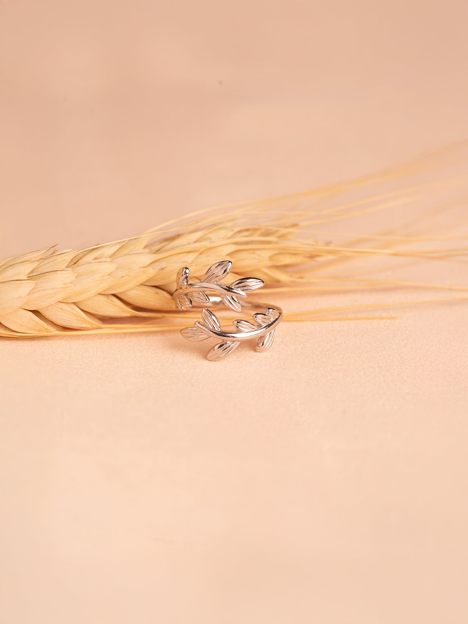 Olive branch ring