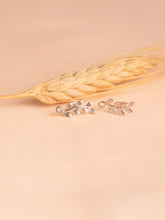 Olive branch stud earrings