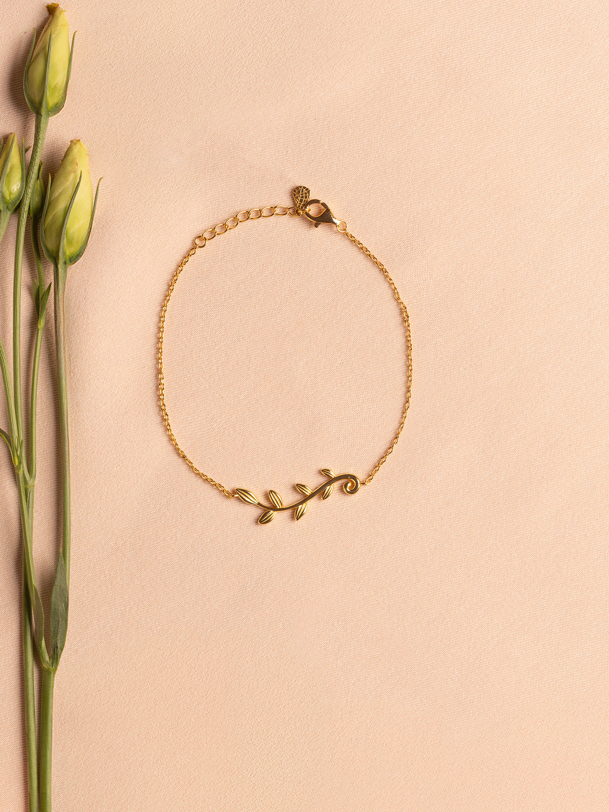 Olive branch bracelet