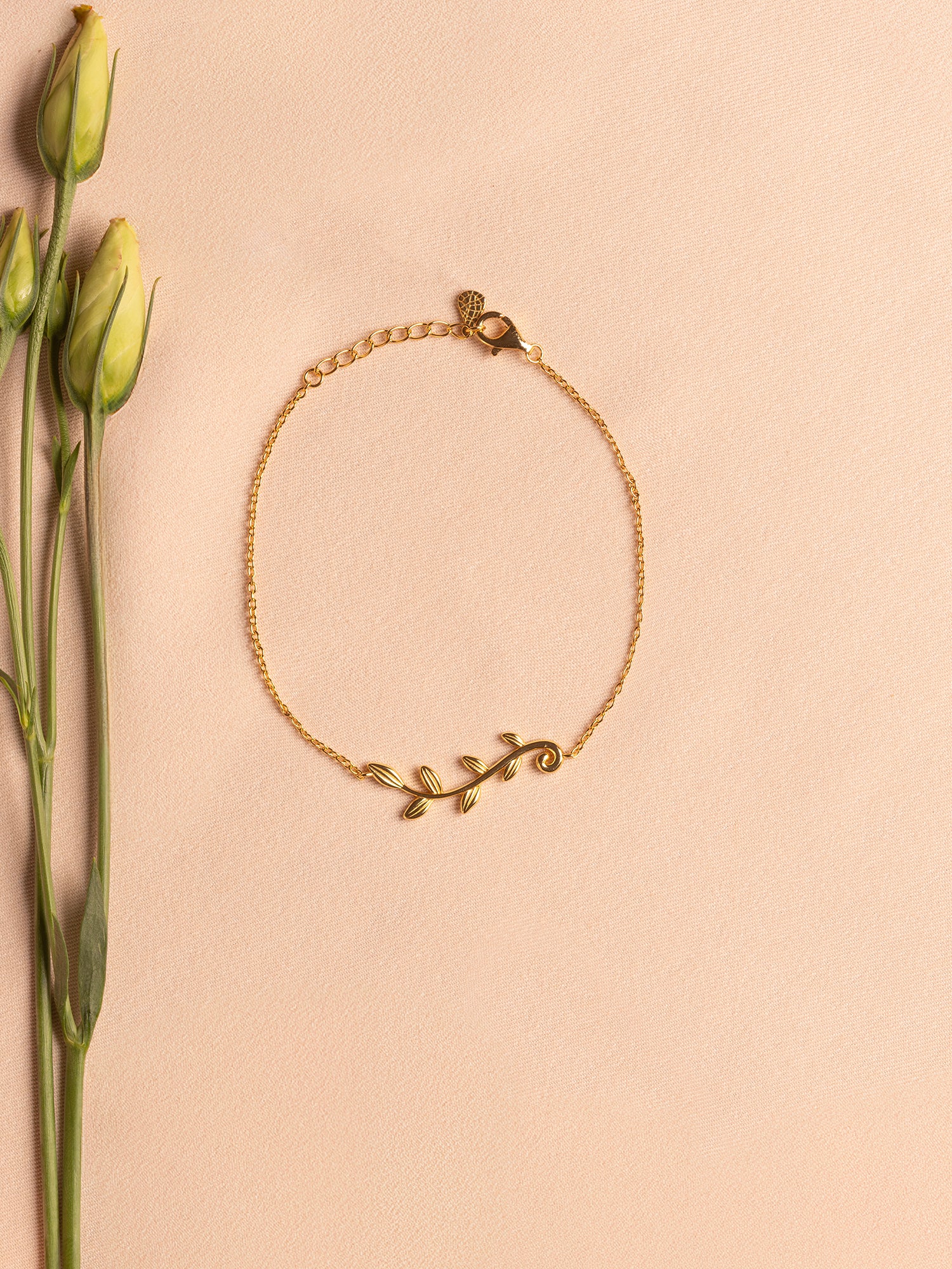 Olive branch bracelet