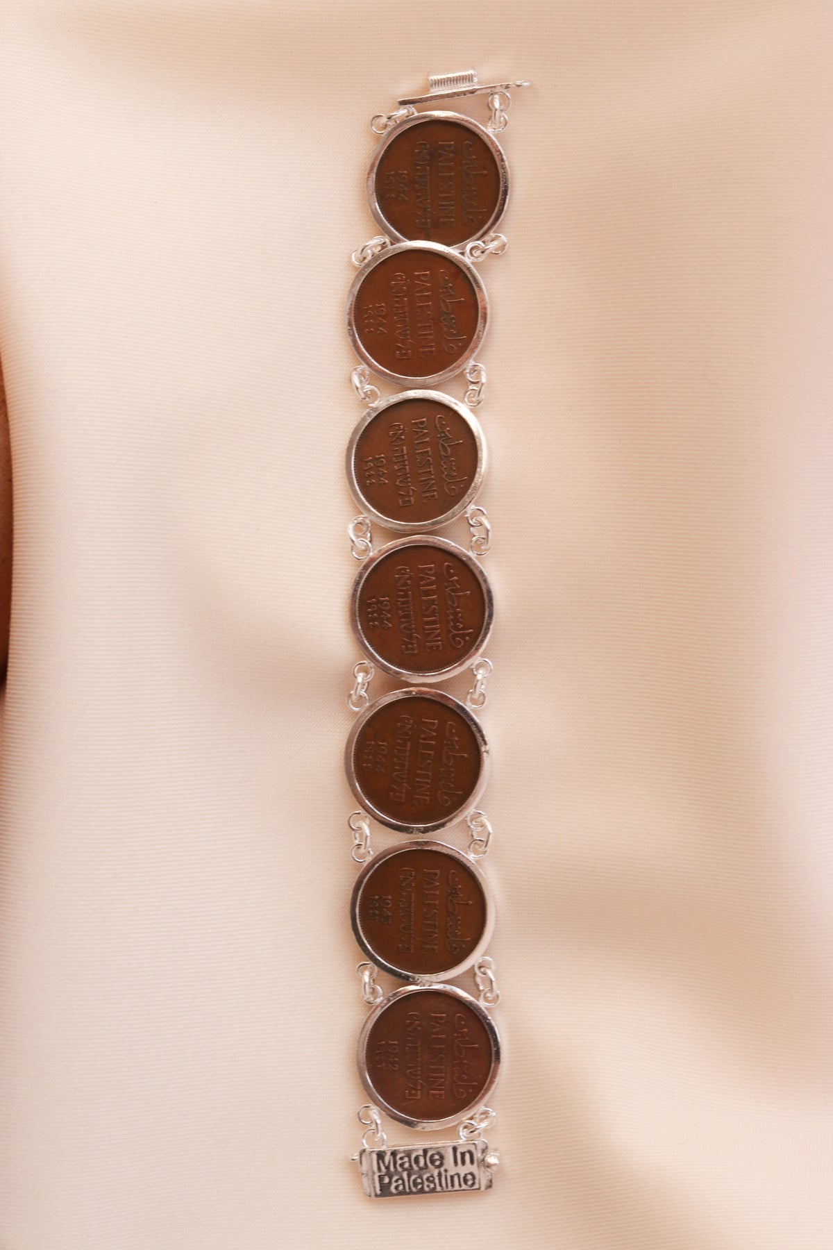 Palestinian coins 1 mil bracelet