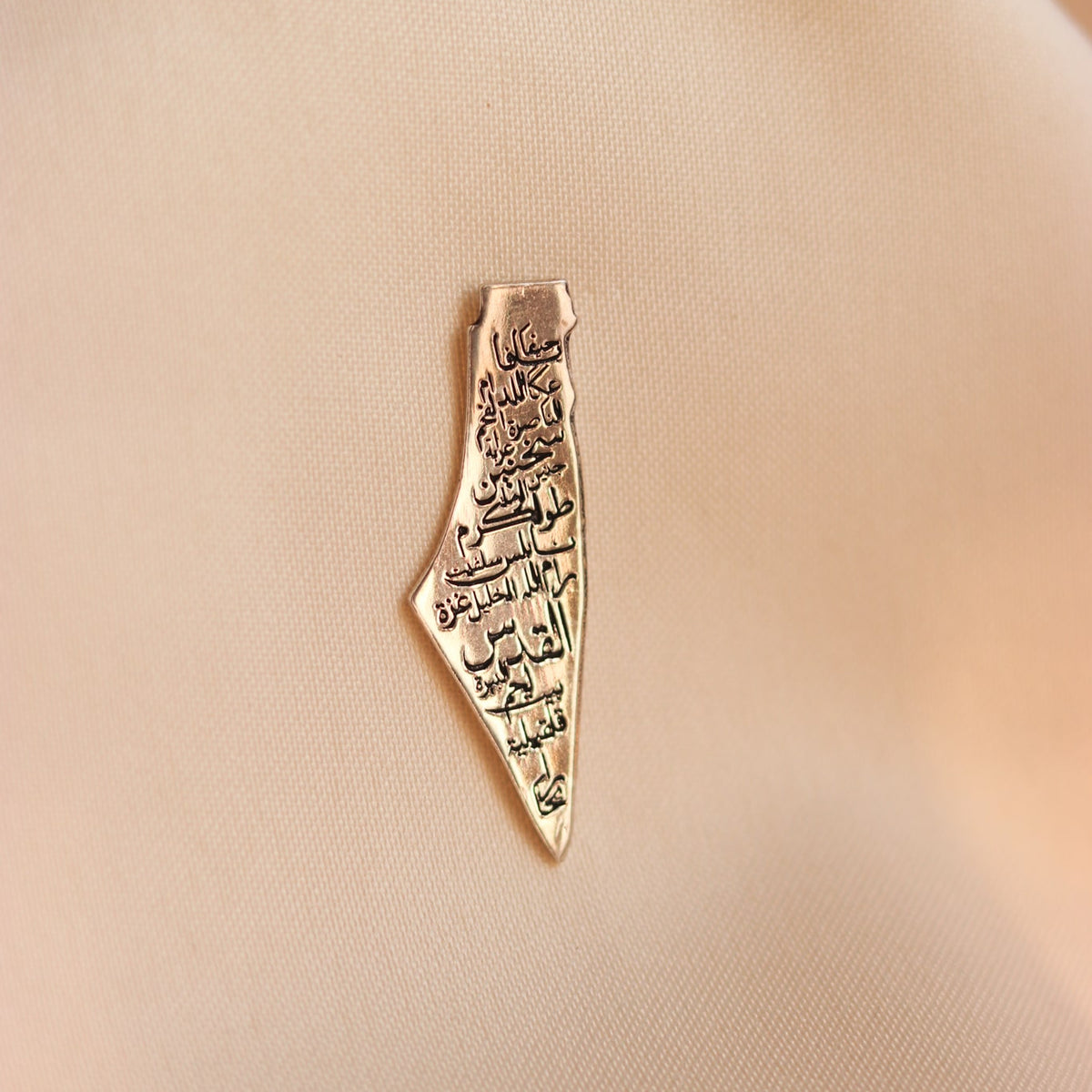 Golden Palestinian Coin Enamel Pin – WATAN