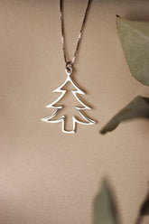 Christmas tree necklace