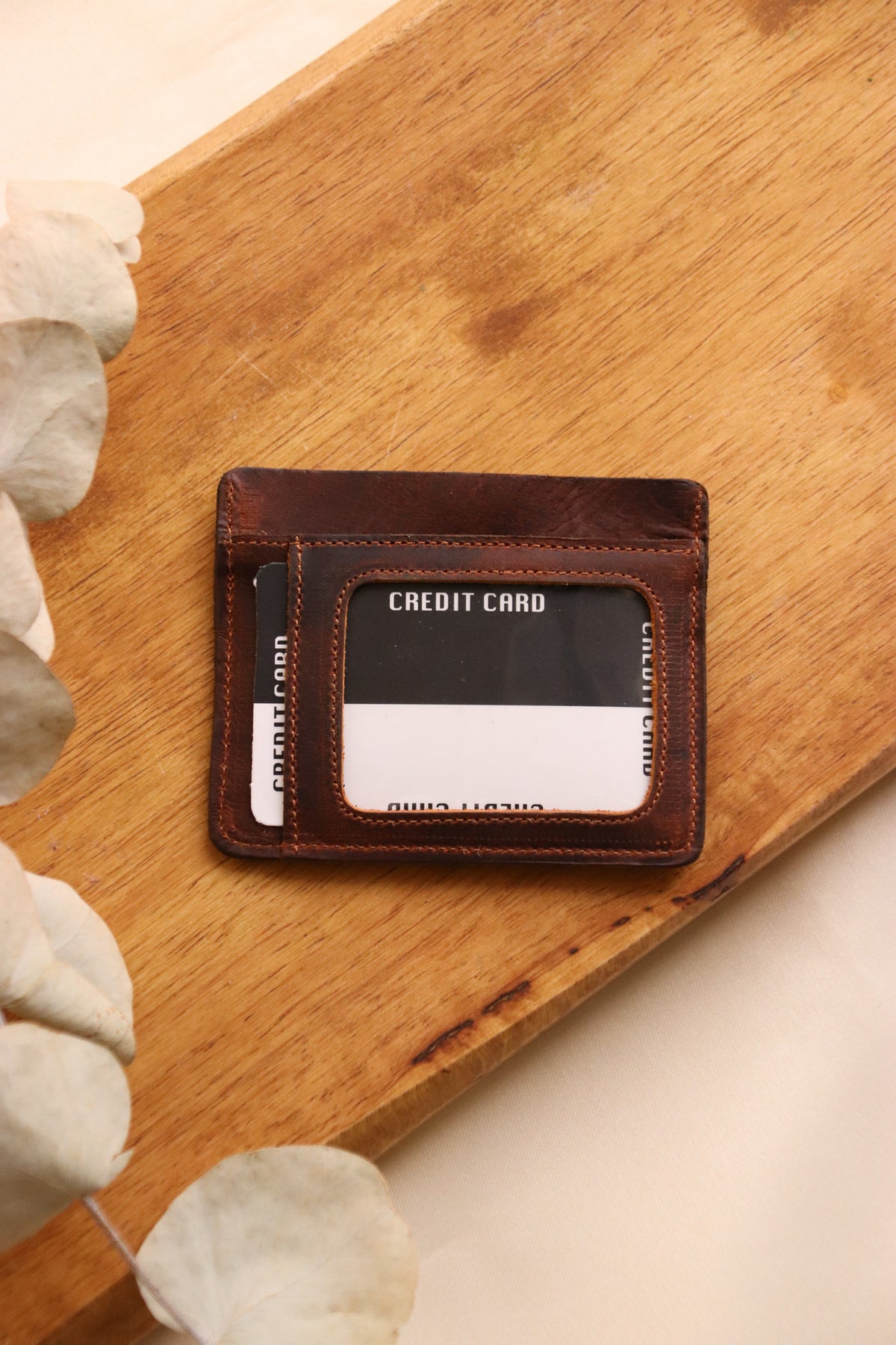 Custom Arabic name leather wallet