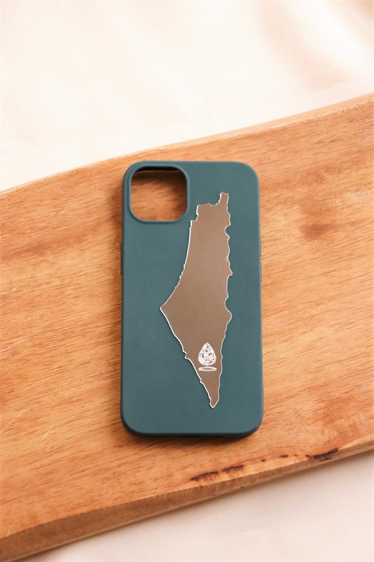 Palestine map mirror sticker