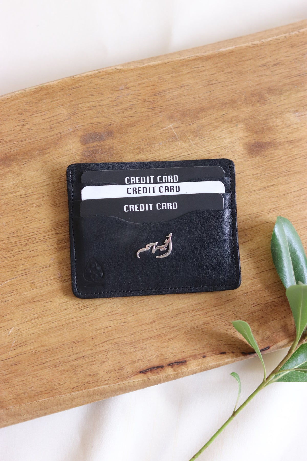 Custom Arabic name leather wallet