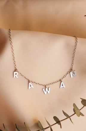 Custom English Name Letters Necklace